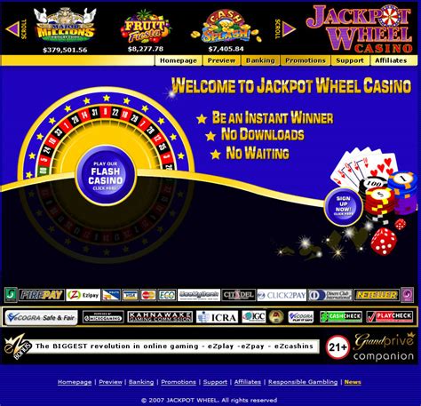 jackpot wheel casino no deposit